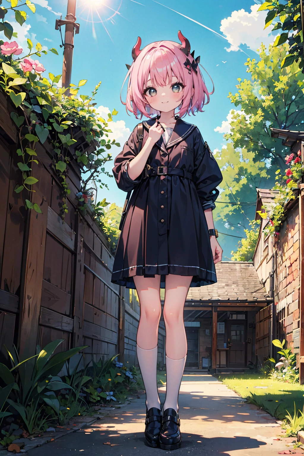 absurd, absolute resolution, incredibly absurd, super high quality, super detailed, official art, unity 8k wall, masterpiece
BREAK
One , innocent, little devil, small and young toddler, cute tiny baby body size , cute smile ,  (Super detailed),  ((Standing under a beautiful sunny sky:1.3)),(1 person、:1.4)、cute face、(Sukesuke&#39;s cute swimsuit:1.4),white and transparent skin、(Bunny ears:1.3)、(Shiny pale colorful pink long hair:1.4),masturbation、(gentle smile、Excited,spread your pussy:1.1)、(Are standing:1.6)、(from below:2), (Medium chest、close-up:1.7)