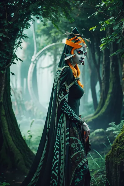 midna in the forest