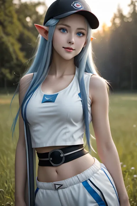 close up 1 norwegian girl in, photo of asuna, yuuki asuna, solo, (straight blue hair, very long blue hair, (blue eyes: 1.2), (pe...