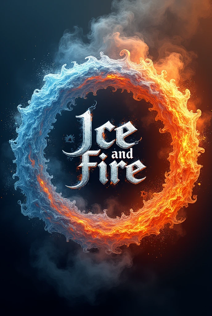 
                 Single word quote ice and fire text spiral into a circle logo flame high dynamic plus transparent ice light blue water white with a bit of green gradient spiral into a circle high dynamic with thick smoke background dark art style (Rich color gradation) Perfect gongbi ink composition, A masterpiece of exquisite detail


                       ( Perfectly Correct Anatomy ) Single word quote ice and fire text art font flat vector logo pattern design， Premium content is very detailed、 Dynamic angles intricate details, Masterpiece Expo. lifelike