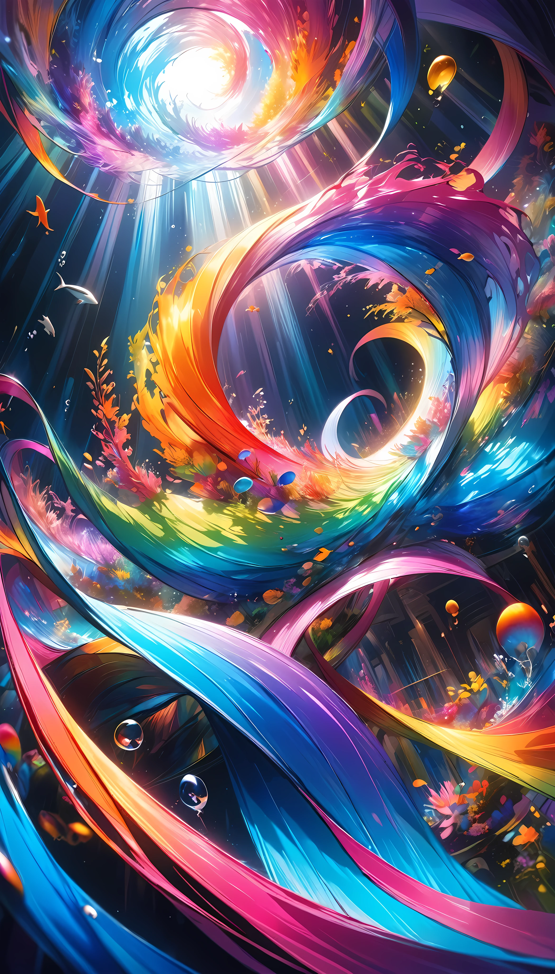 A weightless melody played by dreams and imagination, An elegant sea world of color and light, A place beyond ordinary concepts, A symphony of colors that transcends reality, 