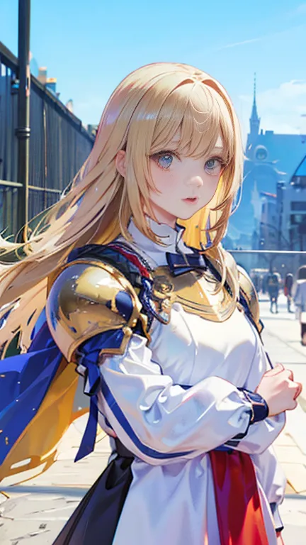 (paladin:1.5, holy knight), beautiful woman, best quality, high quality, ultra quality,8k , masterpiece, detailed, extremely det...