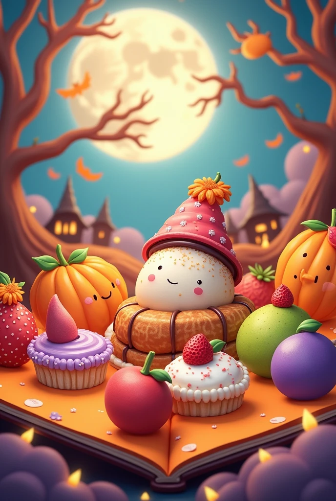 Halloween、Picture booksから出てきたような、Highest quality、とてもcute、、Ultra delicate、Beautiful、popアップ、cute、Picture books、とてもcute、、Looks delicious!、cute、pop、popなお菓子、sugar、、popな果物、
