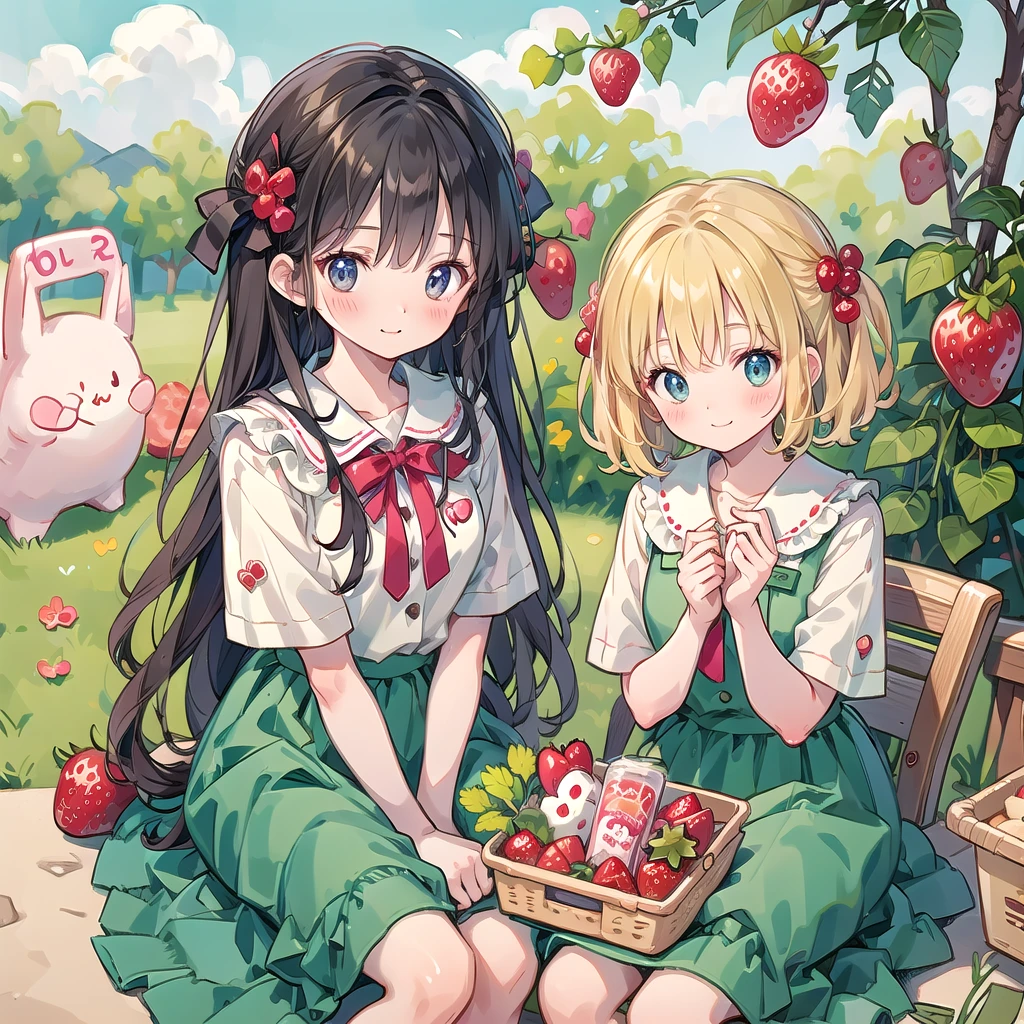 Strawberry personification、cute