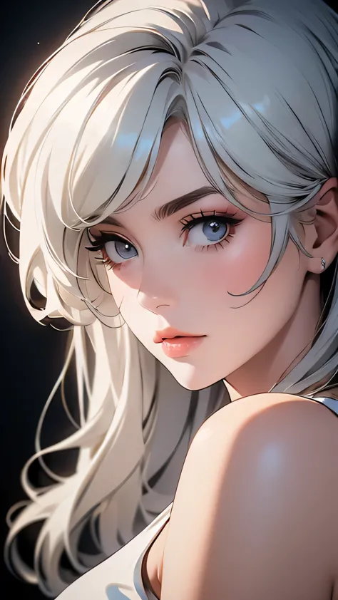 ((masterpiece)), envision a 8k, highres, cinematic, extremely beautiful semi realistic close up portrait of a beautiful mature l...