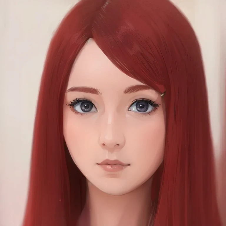 1girl, red hair, gray eyes, japanese clothes, detailed face, intrincate details, masterpiece, best quality, 