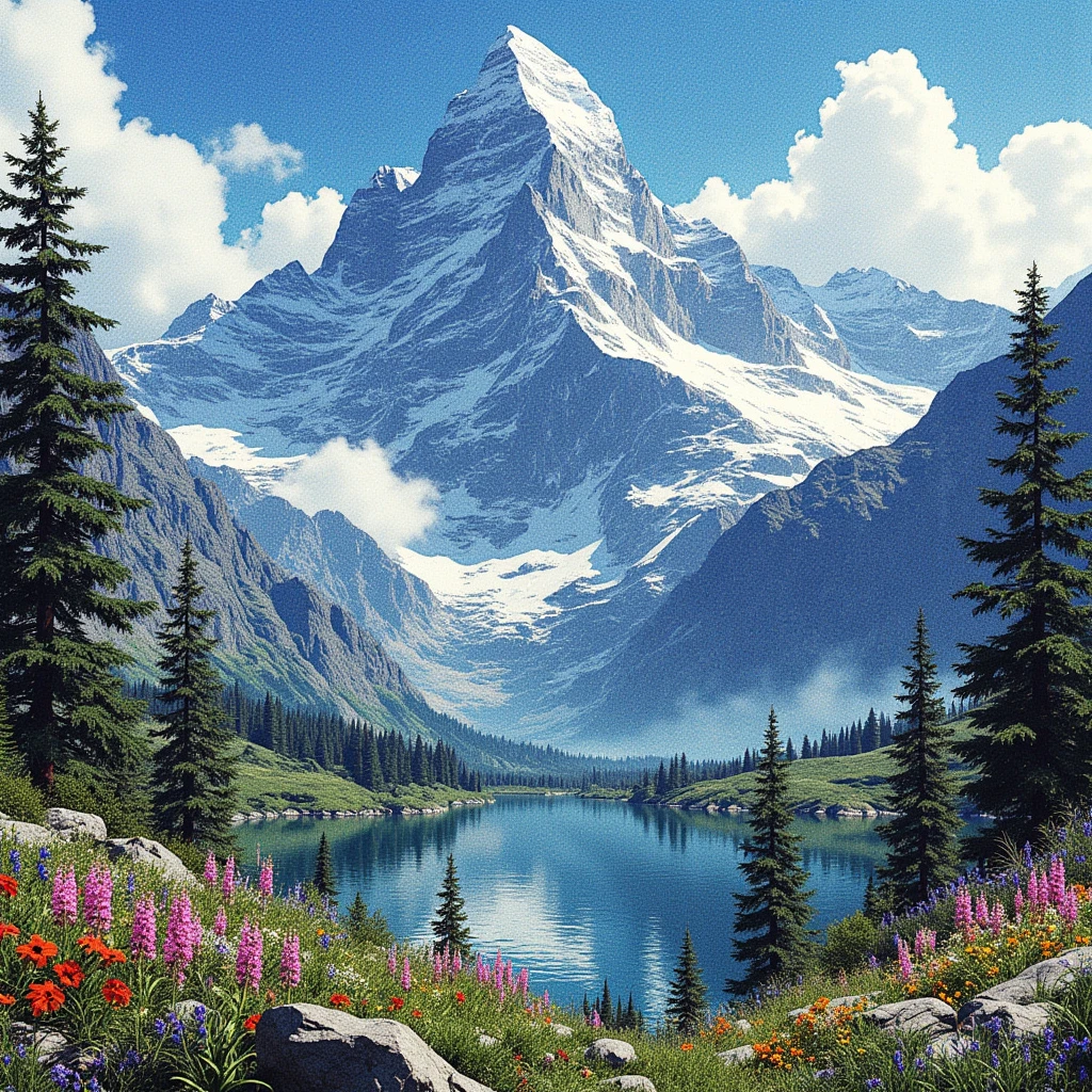 Magnificent nature and mountains