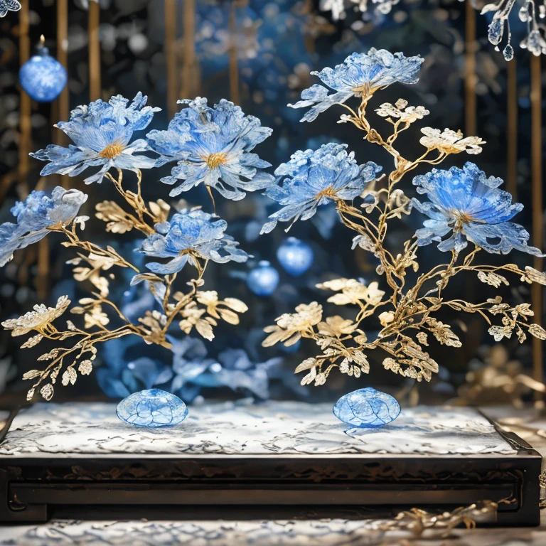 Best quality practical, photoPractical, Very detailed, Rich colors，Blue，粉Red，Red，Blue，Golden，money
((Miniature Landscape)),(Chinese Architecture)，sacred tree，Highly detailed carving on "South Iceland" porcelain,
Ultra wide angle,Accent Lighting,Volumetric Lighting,Backlight, (Detailed lighting),((Extremely delicate and beautiful)),dramatic_shadow,Rays_track,HDR