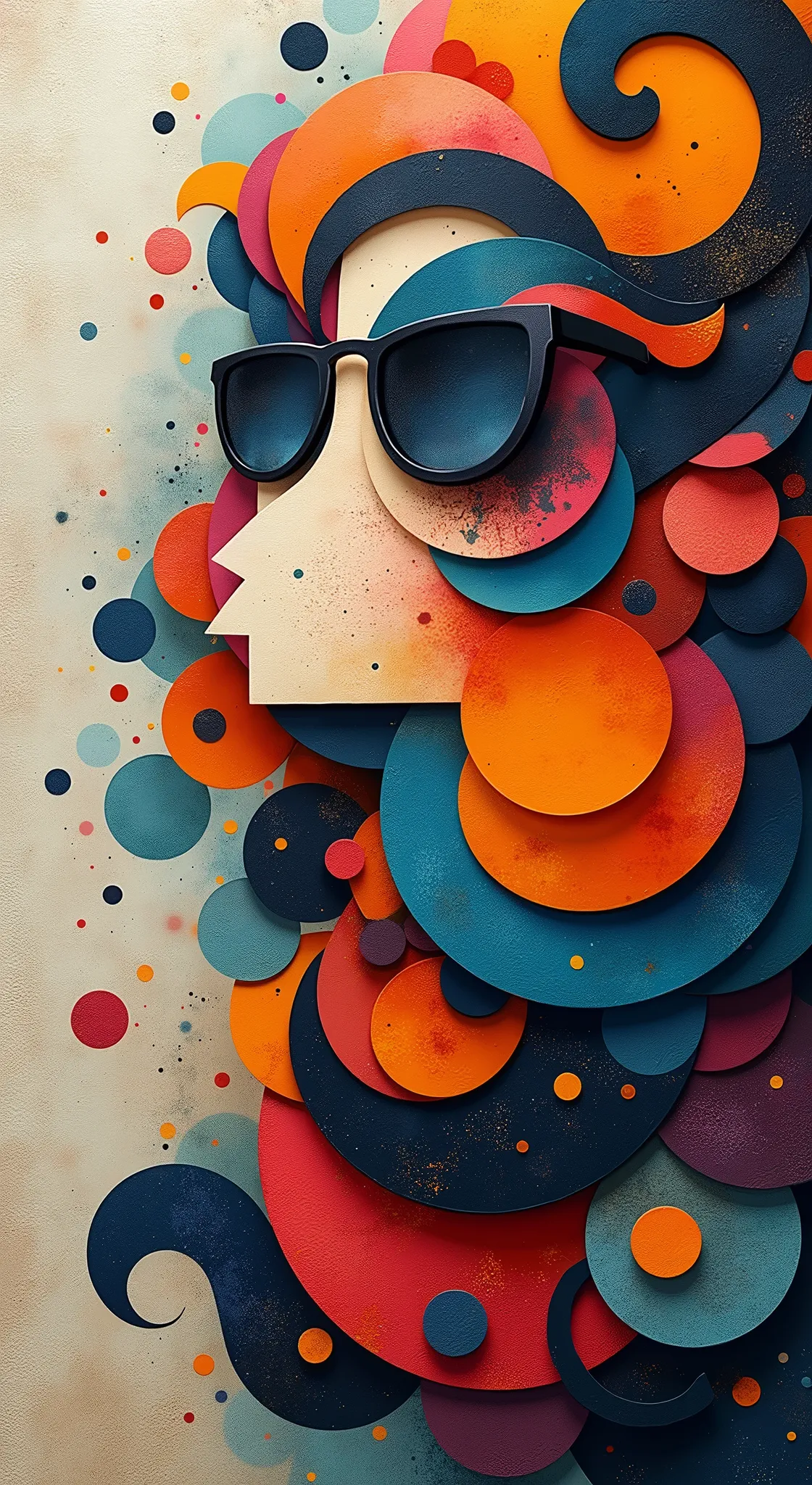 Generate an abstract image with contrasting colours and is aesthetic, trending on Pinterest 