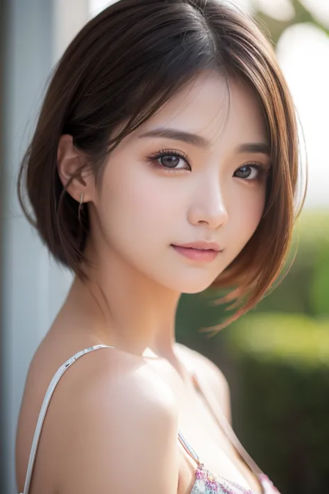 her face is detailed and beautiful、model&#39;s face、the eyes are detailed and beautifully drawn.、the nose is detailed and beauti...