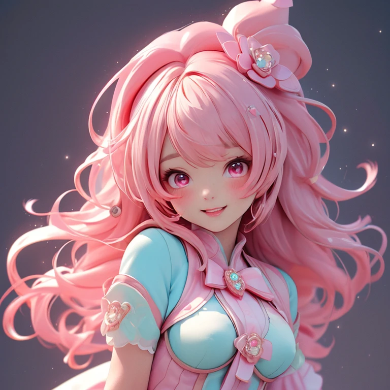 ((masterpiece)), ((Best Quality)), (Very detailed), ((cute)), cute, (Nice), ((sexy)), (device), ((Very detailed)), 4K, (8k), Best Quality, (beautiful), One Girl, , Shiny skin, Pink Hair, Long Hair, Raise both sides, Pink Eyes, Magical Girl, , Small breasts, smile, Miracles of god, god&#39;, god聖な光, god Bless, Holy Virgin, (Perfect Anatomy:1.3), beautiful手, beautiful fingers, ((Pink high leg leotard:1.3)), White ruffle skirt, Pink gloves with white frills, Pink knee-high socks, Hair tied with a red ribbon, magic circle, Pink magic light, Starlight, Pink Crystal, Shine, Black background, Dynamic pose, Dynamic Angle, Cowboy Shot,By god, ((masterpiece)), ((Best Quality)), (Very detailed), ((cute)), cute, (Nice), ((sexy)), (device), ((Very detailed)), 4K, (8k), Best Quality, (beautiful),milky way,Shooting Star