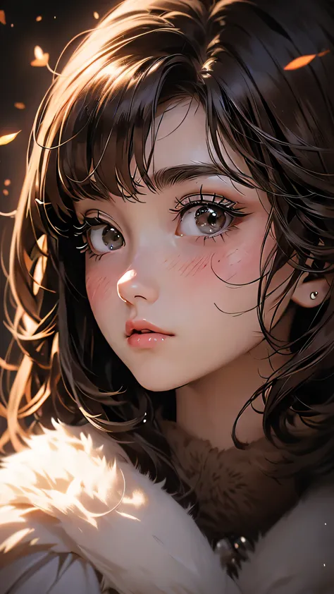 ((masterpiece)), envision a 8k, highres, cinematic, extremely beautiful semi realistic close up portrait of a beautiful mature l...