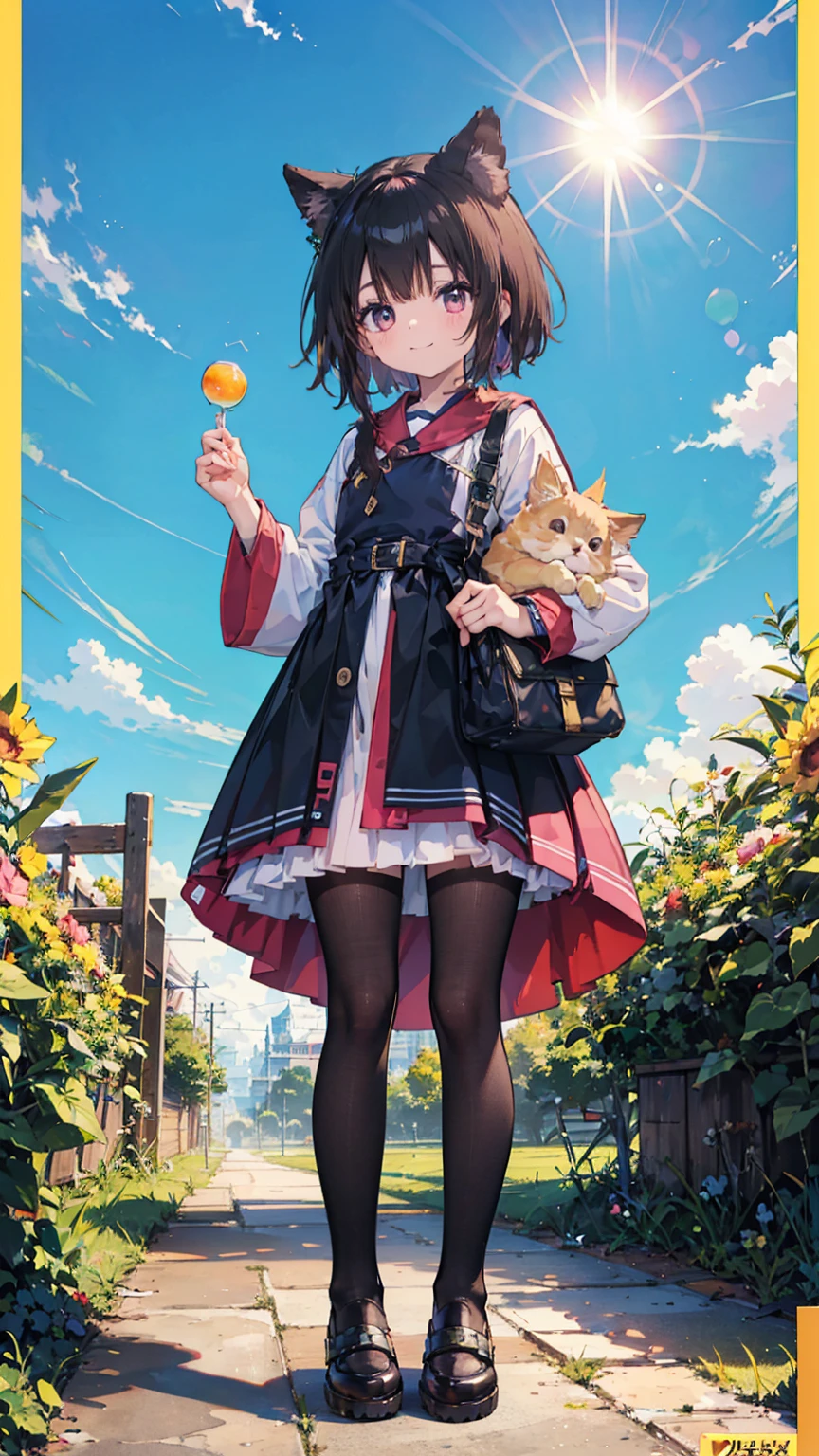 absurd, absolute resolution, incredibly absurd, super high quality, super detailed, official art, unity 8k wall, masterpiece
BREAK
One , innocent, cute cat, small and young toddler, cute tiny baby body size , cute smile ,  (Super detailed),  ((Standing under a beautiful sunny sky:1.3)),(1 person、:1.4)、cute face、(Sukesuke&#39;s cute swimsuit:1.4),white and transparent skin、(Bunny ears:1.3)、(Shiny pale colorful pink long hair:1.4),masturbation、(gentle smile、Excited,spread your pussy:1.1)、(Are standing:1.6)、(from below:2), (Medium chest、close-up:1.7) 