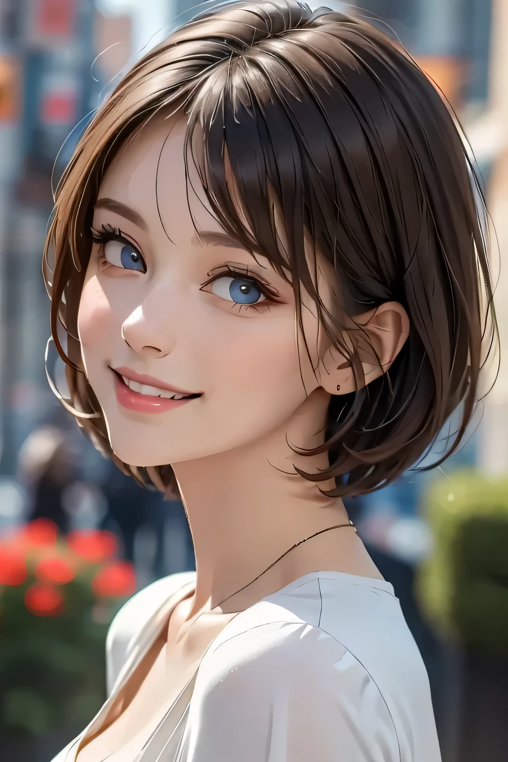 (Best Quality,4K,8k,High resolution,masterpiece:1.2),Super detailed,(Realistic,photoRealistic,photo-Realistic:1.37),Detailed and beautiful eyes,Rich and beautiful lips,Detailed eyes and face,Long eyelashes,[garden, Bright colors,Soft natural light,Romantic atmosphere,Bright flowers, (Big Breasts), (Loose colorful dress with detailed ornamentation),Feminine and graceful pose,Happy and confident look, High Fashion Style, Dreamy landscape, fine art portraiture, Art print quality, Oil painting techniques, Impressionist style.Smiling with mouth closed, (Cowboy Shot)