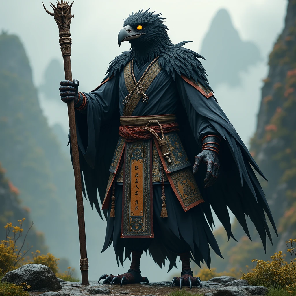 カラス天狗 created with SeaArt AI