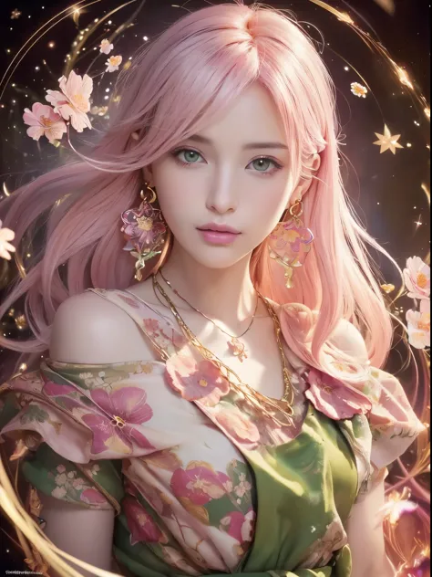 (​masterpiece, best quality, best quality, official art, beautiful and beautiful:1.2), green eyes, (best quality, masterpiece pa...