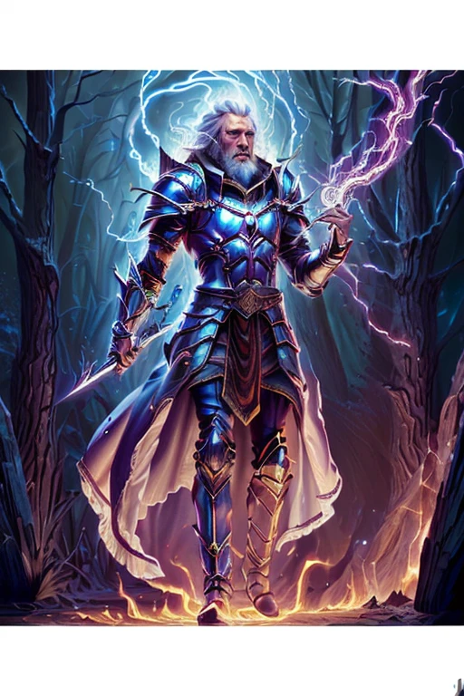 a painting of a burning the wizardwith a magical staff and a style of magic the gathering, old male archmage, tolkien and michael komarck, spell casting wizard, an arcane wizard casting a spell, male wizard, from magic the gathering, the wizard, magic spells and weapons, wizard, wind sorcerer!, wizard casting a spell, archmage, physically perfect body muscular body frame full bodyshot Masterpiece, Anatomically Correct, Art Nouveau, 8K Octane, wizards, mystical, powerful, magical, flowing throw in the air Suprematism, 