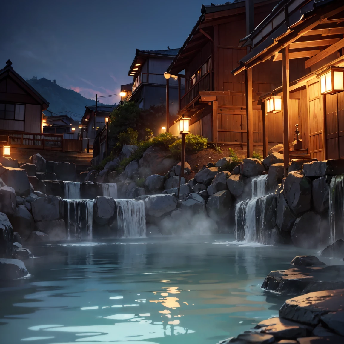 
(masterpiece、Please redeem)、(Japanese Favela、Old and dirty hot spring town)、((Beautiful night view))、((Underground hot spring facility、Unsanitary and raw々New Background:1.4、石のstage))、(cat)、((Unsanitary and dim))、Seedy red light district、Shaved Ice、Drink sales、(stage、Everyone is having 楽しい bathing)、perfect anatomy