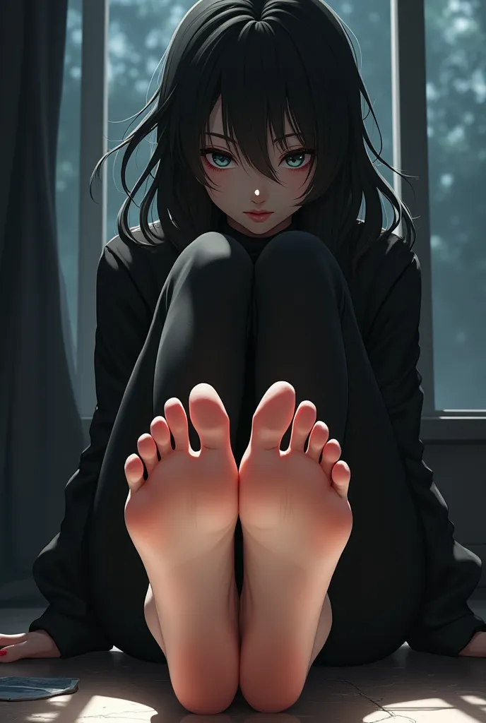 anime woman feet, cinematic