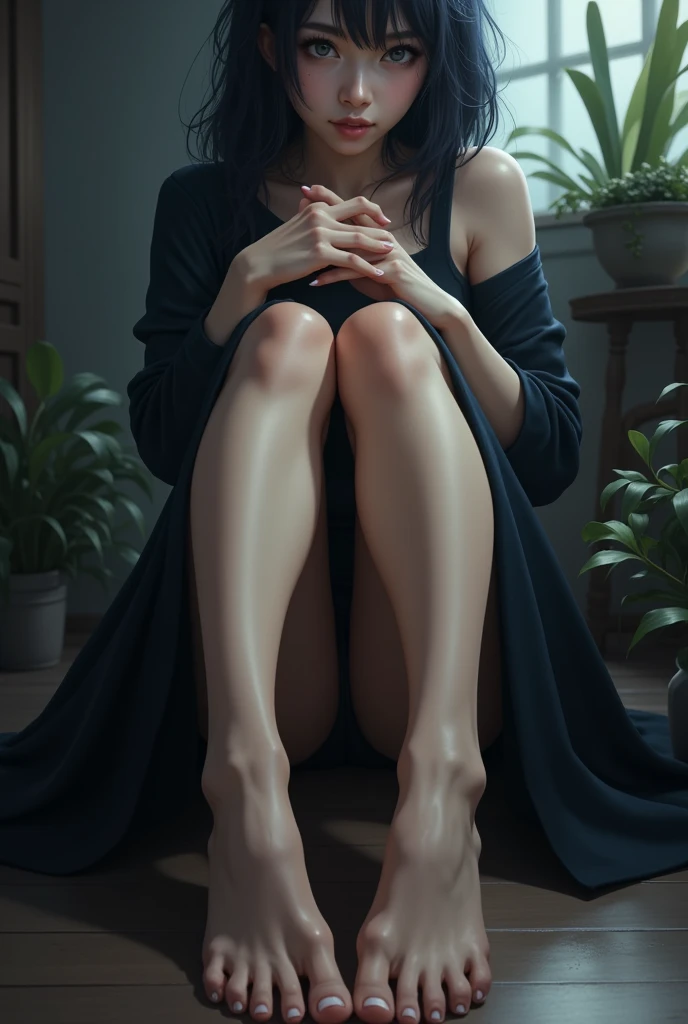 Anime woman feet, cinematic 