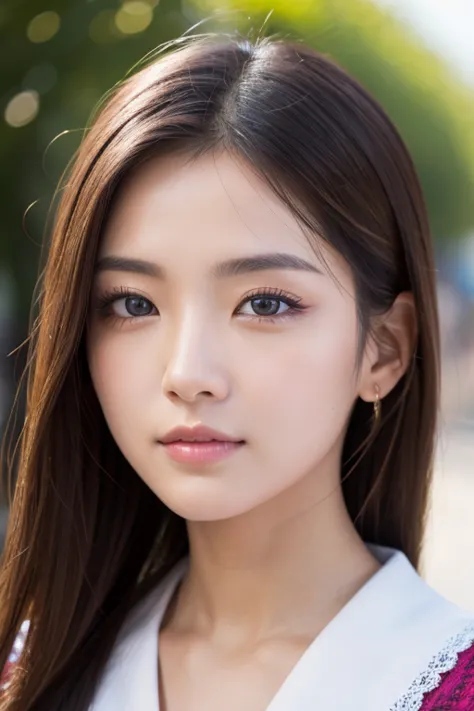 her face is detailed and beautiful、model&#39;s face、the eyes are detailed and beautifully drawn.、the nose is detailed and beauti...