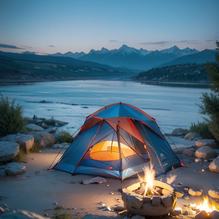 Super exciting outdoor camping，Want it again, Simple camping for one person/Super thrilling outdoor camping, would you like to have another one