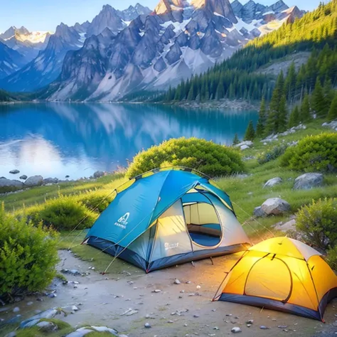 super exciting outdoor camping，want it again, simple camping for one person/super thrilling outdoor camping, would you like to h...