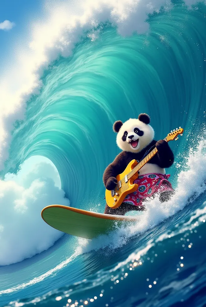 (anime), Panda is sung、The surfboard is bamboo green、Big Wave、Solar、Sung through big waves、