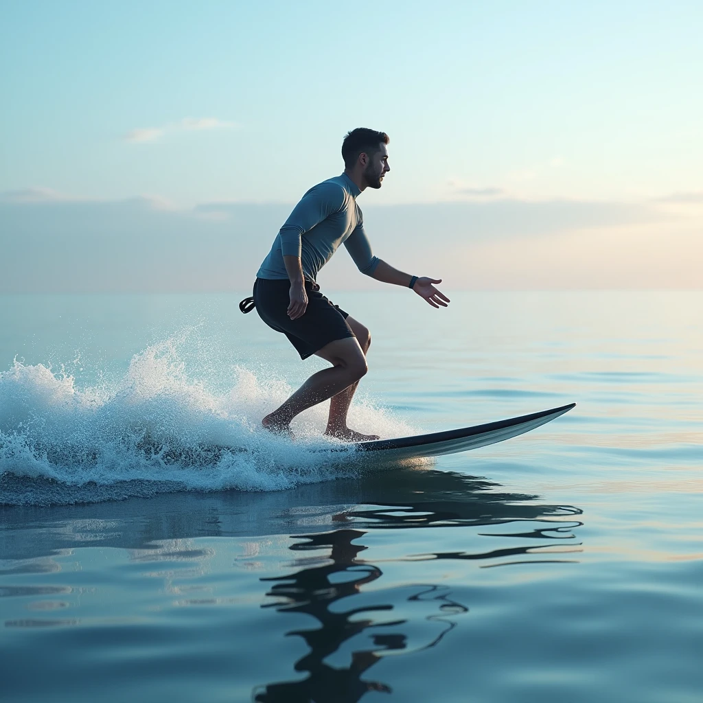 Surfer on surfboard, Professional sportswear, waves, by Wu Guanzhong, watercolor art.

dynamic movement, full body, photorealistic, Professional, perfect composition, intricate details, ultra-detailed