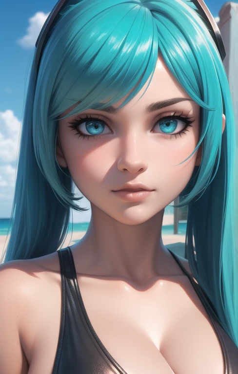 desnudo big tit busty ((best quality)), ((masterpiece)), (detailed), ((Perfect face)) High resolution,masterpiece:1.2),ultra detailed,realistic,professional,Hermosos ojos detaileds,hermosos labios detaileds,  hatsune miku beach  body full (best quality,4k,8k,highres,masterpiece:1.2),ultra-detailed,(realistic,photorealistic,photo-realistic:1.37),extremely detailed eyes and face,longeyelashes,dramatic lighting,cinematic,vibrant colors,fantasy,digital painting