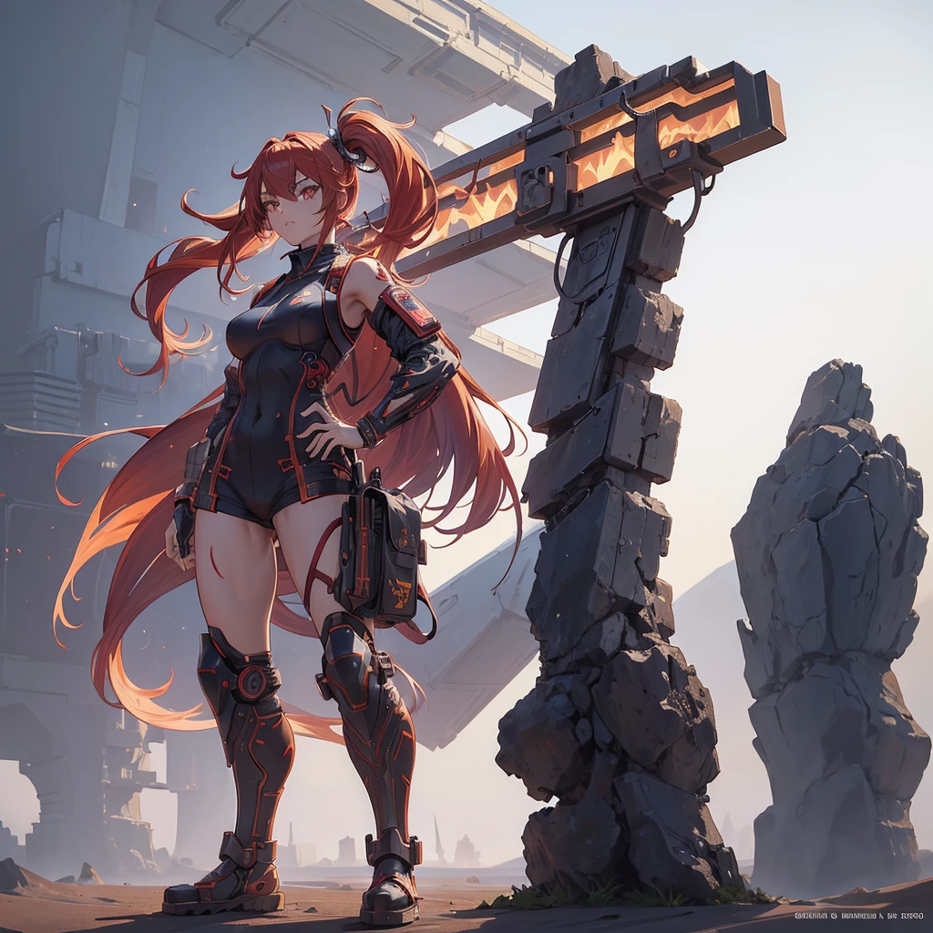 (masutepiece, best quality), (perfect athlete body: 1.2), well-defined, bright, blood red eyes
(detailed hair), ultra-detailed, anime style, full body, cyberpunk ninja girl, Japanese hairstyles, wield a giant flaming sword, standing in the desert, Use high-tech boots, 8K high resolution, trend art station, white background, standing in the desert, full body, (masutepiece, best quality), (perfect athlete body: 1.2), (detailed hair), ultra-detailed, anime style, full body, cyberpunk ninja girl, Japanese hairstyles, wield a giant flaming sword, standing in the desert, Use high-tech boots, 8K high resolution, trend art station, white background, standing in the desert, full body,
