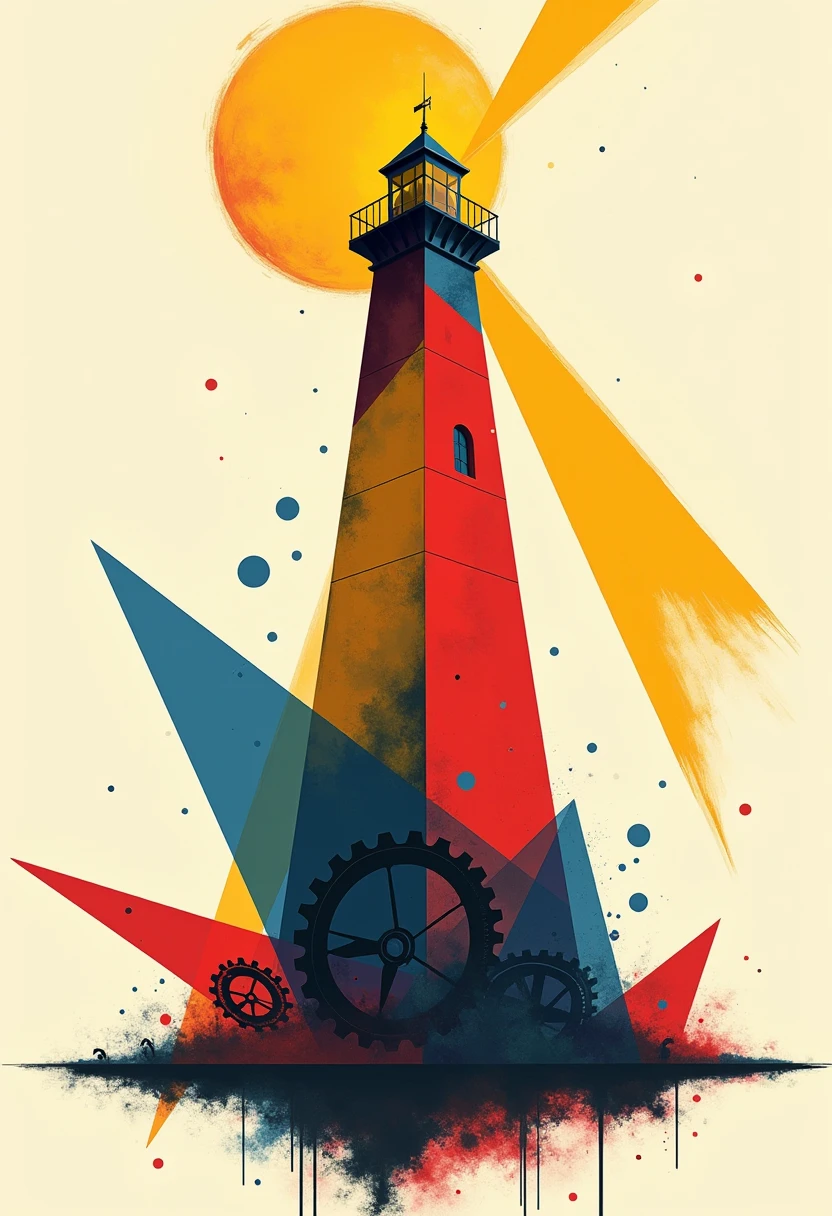 三原色灯塔  Three primary colors lighthouse design