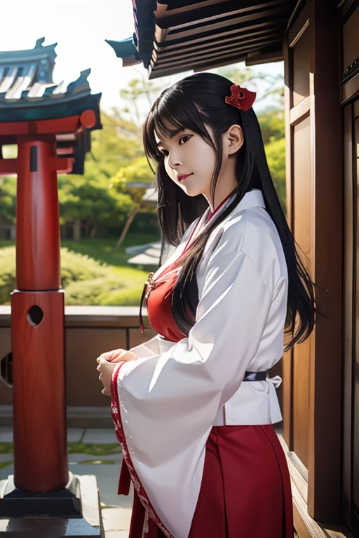 Shrine maiden, Shrine maiden衣装, shrine, sacred, Cute  girl, One person, Korean women