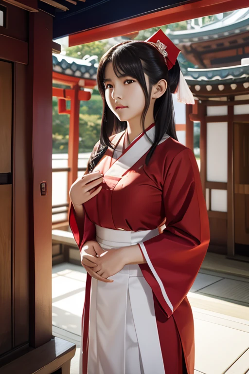 Shrine maiden, Shrine maiden衣装, shrine, sacred, Cute  girl, One person, Korean women