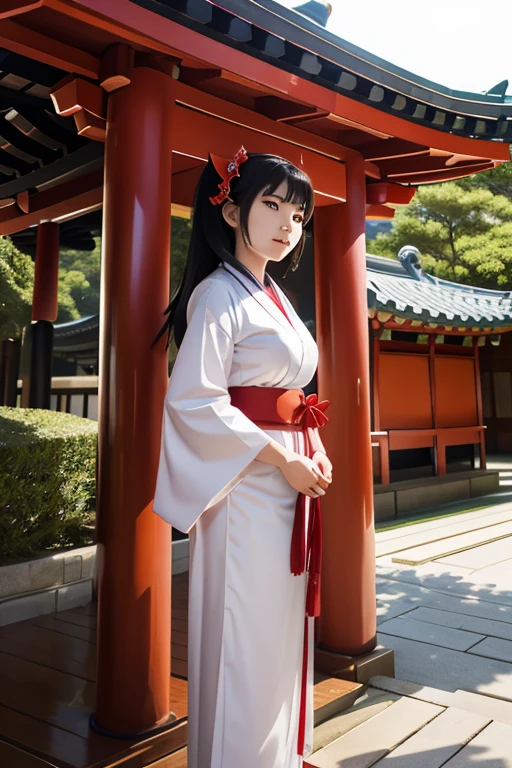 Shrine maiden, Shrine maiden衣装, shrine, sacred, Cute  girl, One person, Korean women