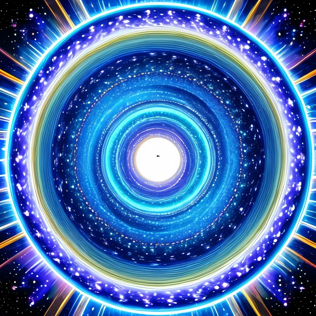 a close up of a blue and white spiral with a light in the middle, fractals!! water, in the astral plane ) ) ), volumetric light from above, magic portal in the sky, swirling water cosmos, spiral heavens, in the middle of the ocean!!!!!, looking up onto the sky, open portal to another dimension, looking up into the sky