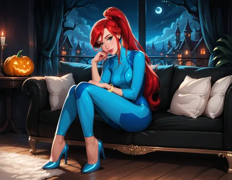 score_9, score_8_up, score_7_up, rating_questionable, epicphoto, 1girl, solo, very sexy (disney's ariel, ar_el, fair skin, red h...