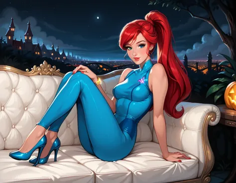 score_9, score_8_up, score_7_up, rating_questionable, epicphoto, 1girl, solo, very sexy (disney's ariel, ar_el, fair skin, red h...