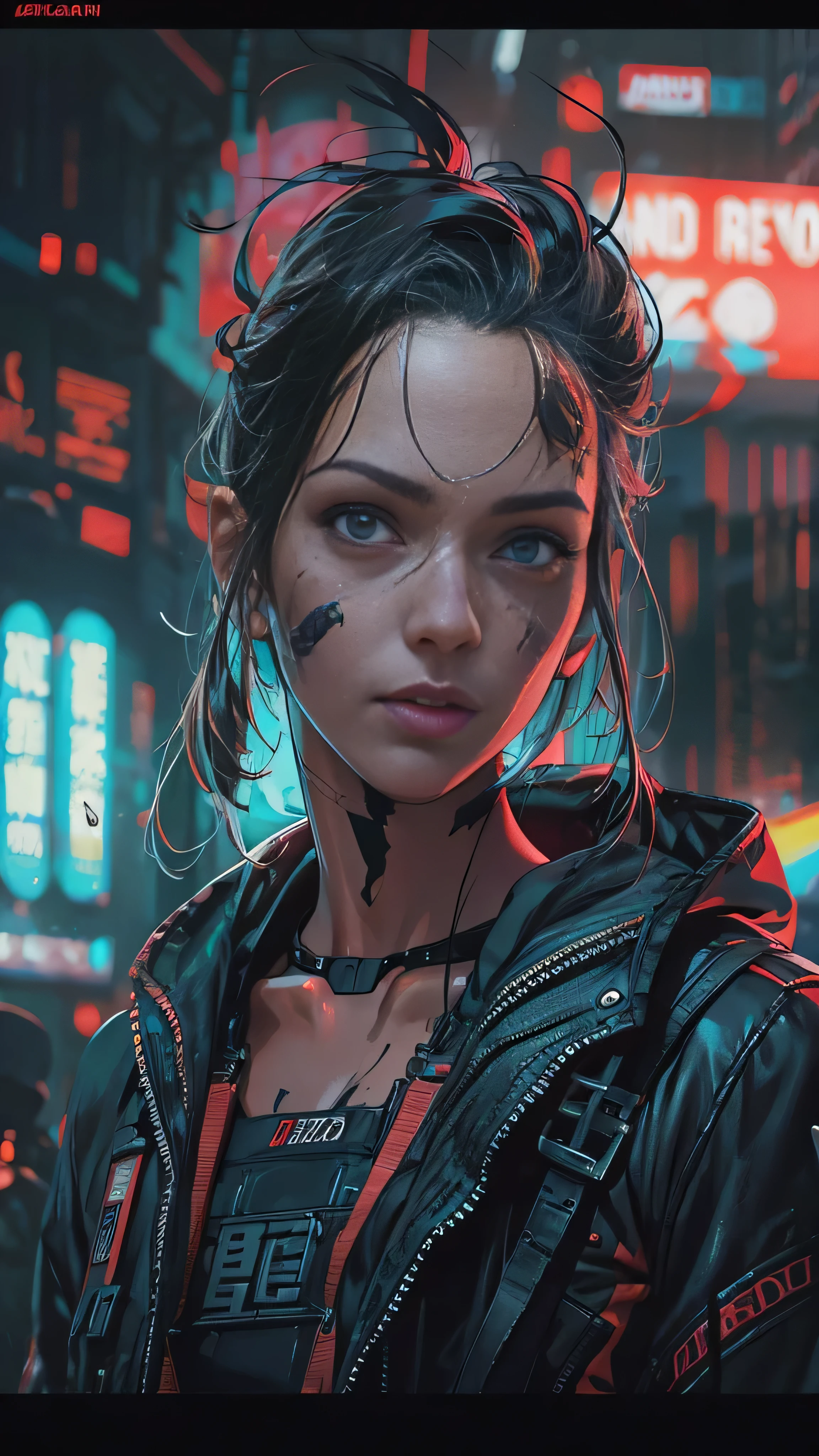 With high definition images，Cyberpunk, Movie Frame, Dystopian Future, Surreal, 8k, Vibrant, detailed, Zubrash, Comic Book Illustrations, Popular trends on Artstation, By Peter Mohab Hacker, By WLOP,  Norman Rockwell,