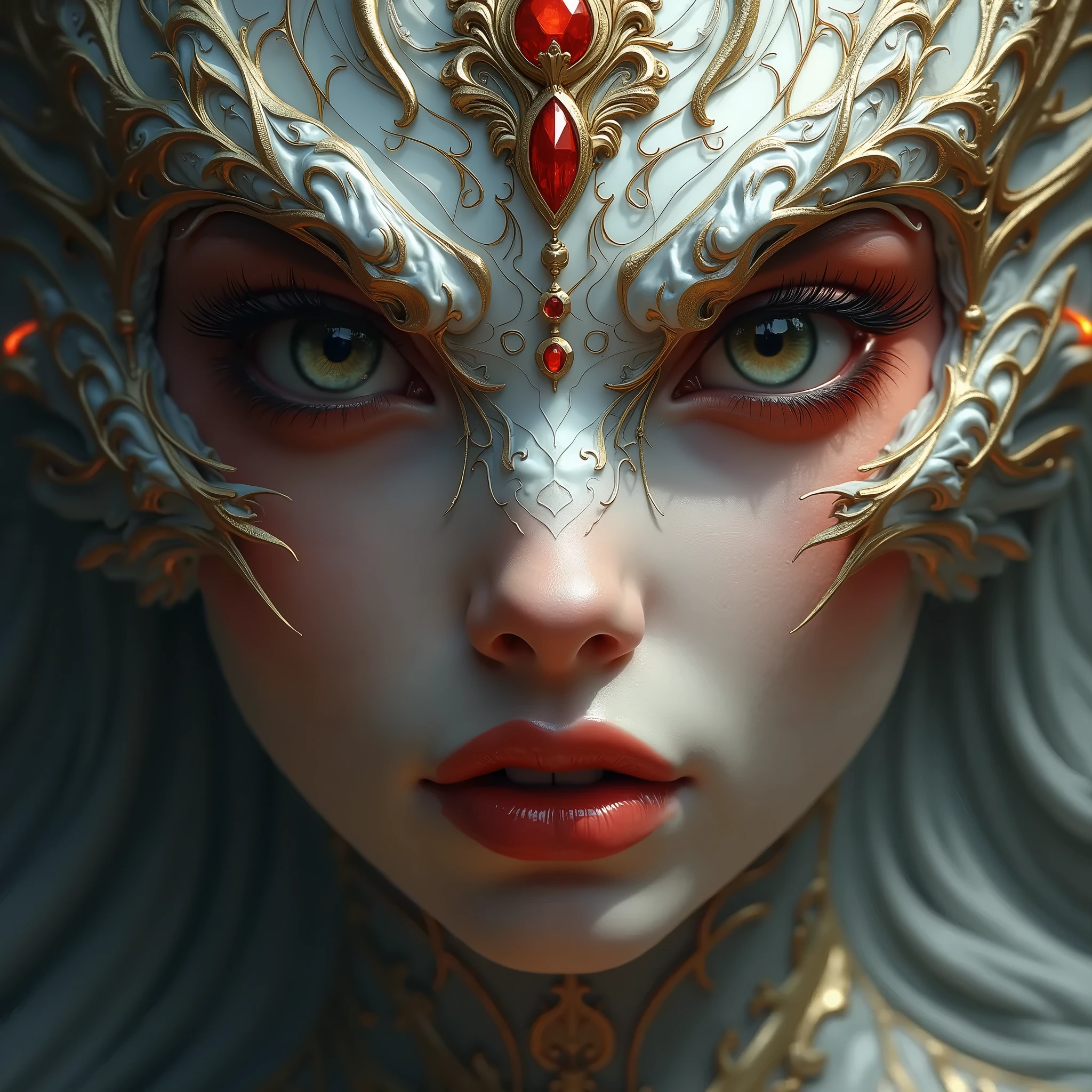 dramatic cinematic high fantasy epic digital painting, ultra-detailed, maximalist matte painting, breathtaking, complex, meticulously detailed, dramatic, god and godesse of dragons, beautiful detailed eyes, beautiful detailed lips, extremely detailed eyes and face, long eyelashes, dramatic lighting, dramatic colors, cinematic angle, photorealistic, (best quality,4k,8k,highres,masterpiece:1.2),ultra-detailed,(realistic,photorealistic,photo-realistic:1.37)