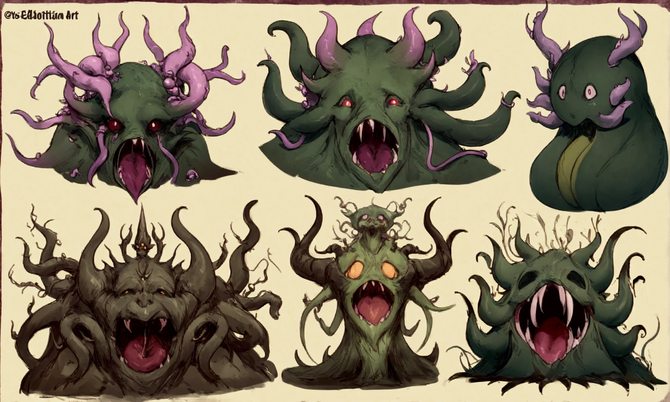 a close up of a monster with a large mouth and tentacles, concept art by Arthur Pan, deviantart contest winner, sots art, shoggoth, hearthstone concept art, eldritch abomination, the lord of pestilence, yog - sothoth! yah, eldritch god, eldritch being, lovecraftian monster