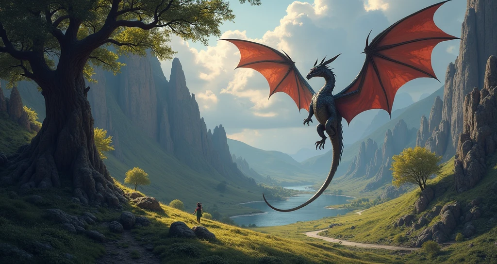 dragon flying