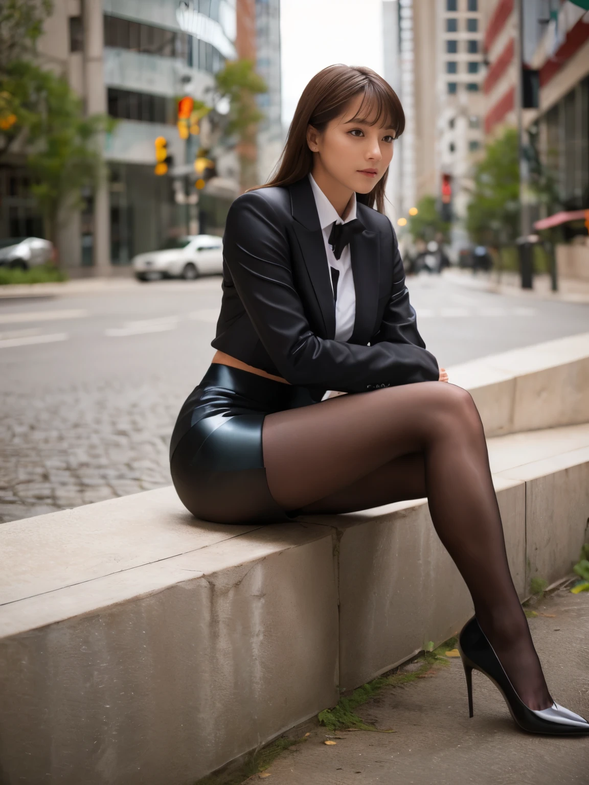 (suit, Tight skirt,  Super Realistic Pantyhose :1.3),  sexy woman、Flared Skirt、Ukrainian、Ukrainian Goddess、 Incredible Beauty 、 Wear Surreal Pantyhose、 Seated Cross-legged Airplane ..........、Laughter、High heels、Game＿Iron Fire 、 (English) (English) (English) (English) (English) (English) (English) (English) (English) (English) (English), masterpiece, 最High image quality, The reality of light, RAW Photos、8k,  high res, Detailed skin, 8k, ,  dslr camera, Soft lighting, High image quality,  film grain, Fujifilm XT3,  realistic skin texture、Glowing skin、Exposing thighs!!! Thigh length,