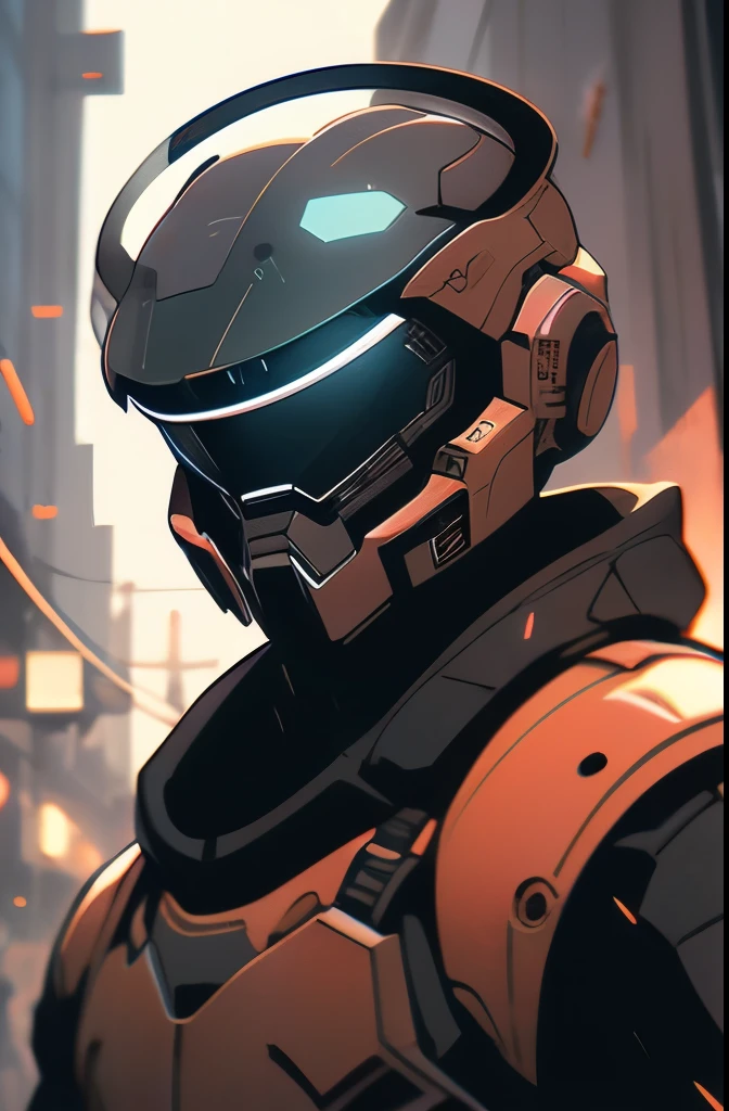 a close up of a person in a helmet in the rain, master chief, halo master chief, master chief from halo, halo infinite!!, master chief in cyberpunk city, vibrant fan art, halo, fantasy art of doom slayer, adam driver as master chief, epic art style, from doom and halo, spartan, epic video game art, odst, halo infinite