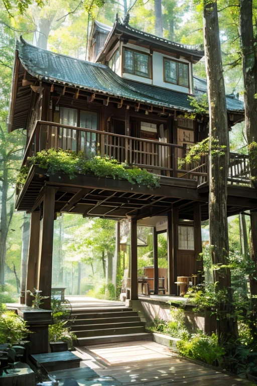  pale lines and soft colors create a dreamy effect., Fleeting Impressions...、The Old Tree House  、Thane 、cute、  Fantasy  、male、male子