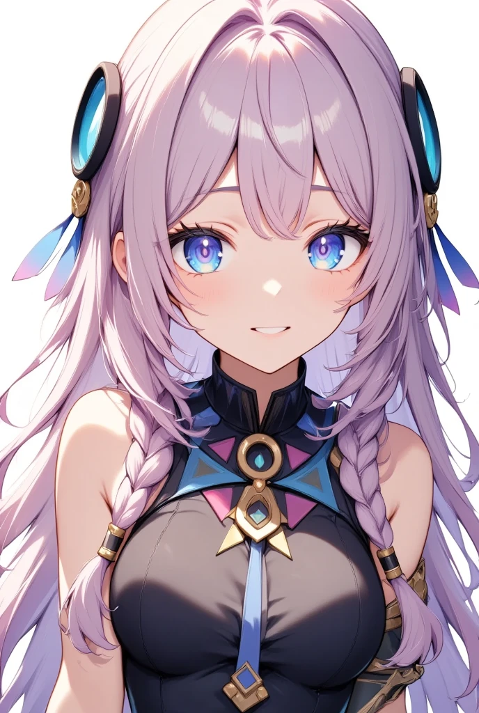 (masterpiece, best quality:1.2), 1girl, solo、citlali ,シトラリ,clenched teeth、pink hair, parted bangs, very long hair, hair down, braids, hair ornament, (facial Mark), blue eyes,(pink pupils), tribal clothes,waistcloth,glowing eyes, blush, beautiful detailed, hyper detail, masterpiece, best quality, bright, hair ornament, facial Mark, citlali