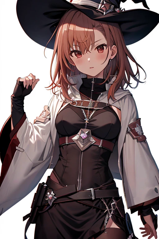 witch, masterpiece, highest quality, (Misaka Mikoto), UHD, retina, masterpiece,accurate anatomy, textured skin, super detailed, high quality, best quality, highres, 8k