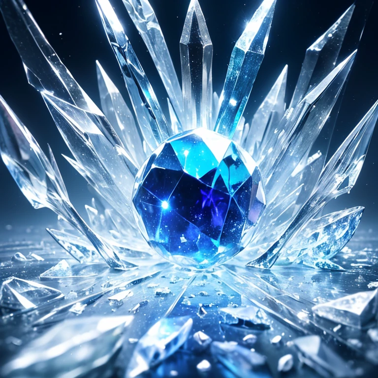 crystal, ice, luminescence, mixture, emanation, mystical, air, sensation,