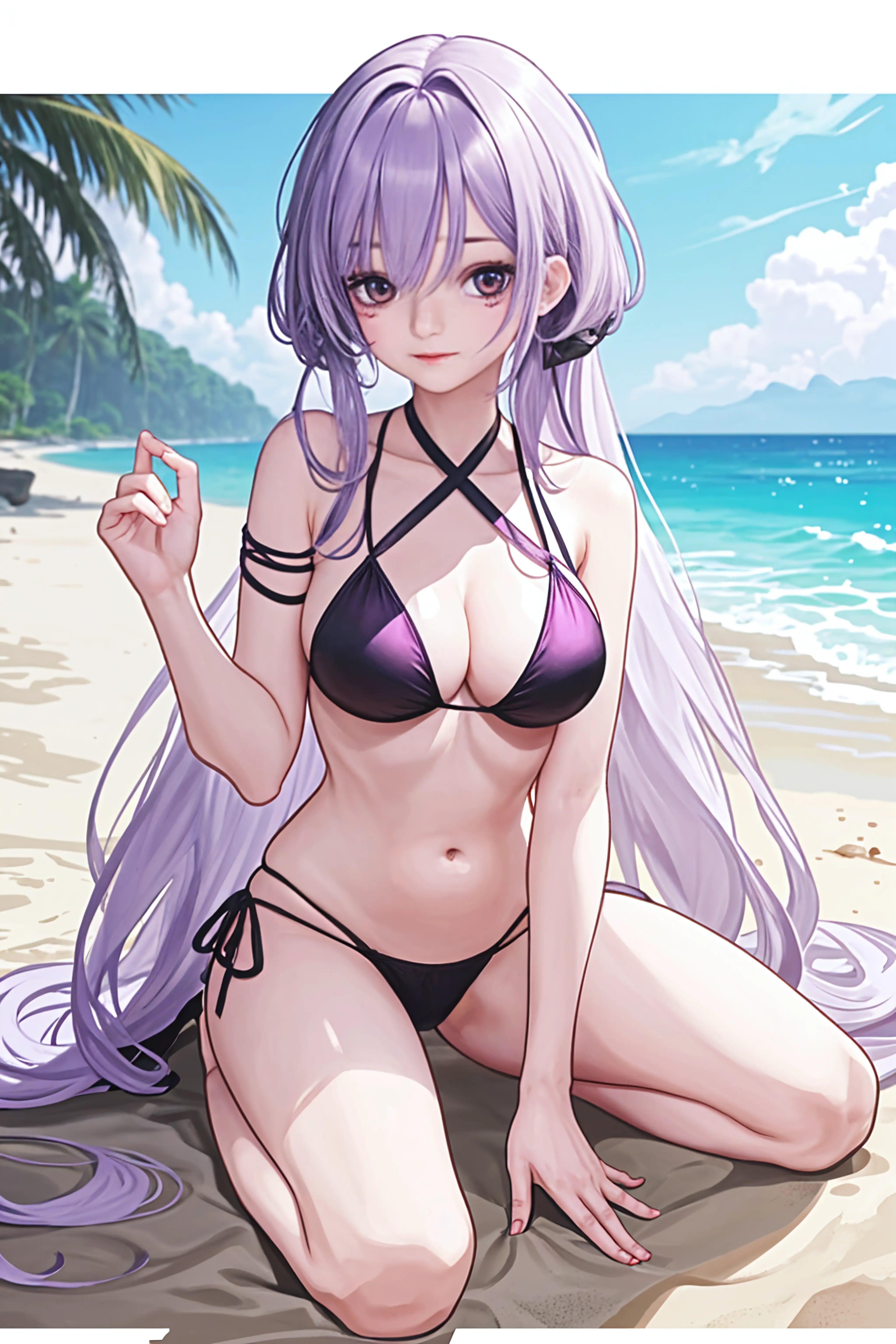 anime bikini art - SeaArt Al - бесплатный генератор искусства ИИ