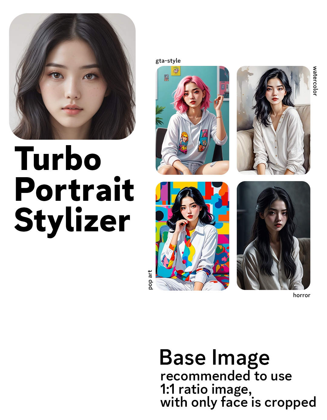 Create a portrait resemblance your face!



<br>



<br>Don't forget to Select Turbo XL Model